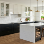 two-tone kitchen cabinet