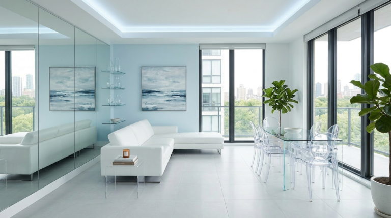 use colour to create a sense of space