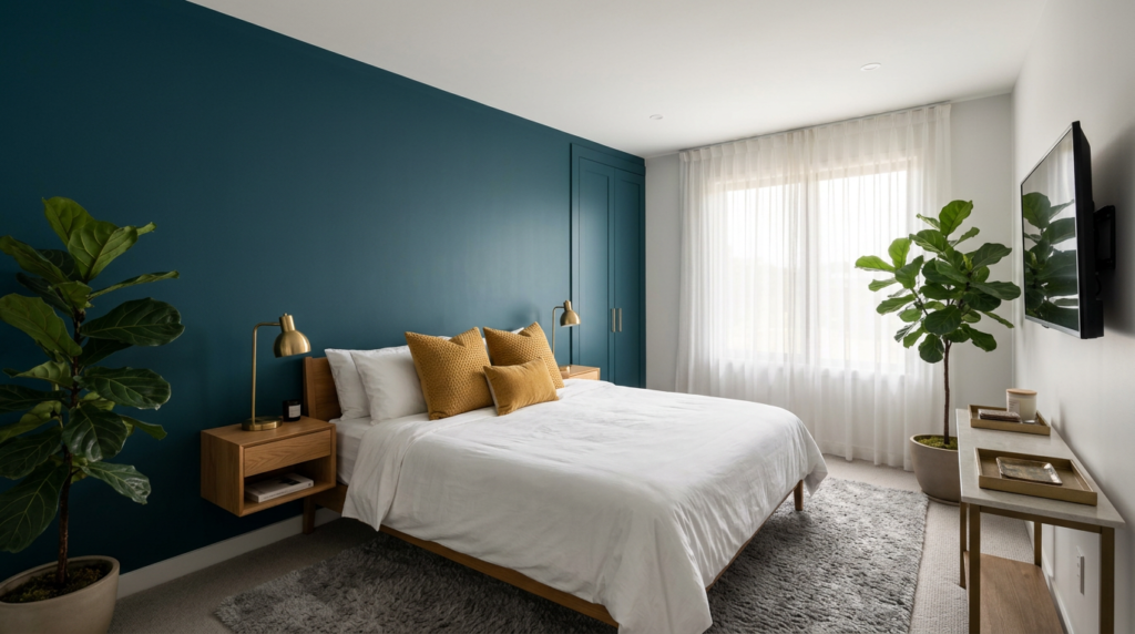 Bedroom Accent Wall Colour Ideas
