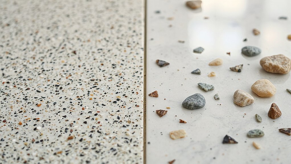 aggregate size influences terrazzo appearance