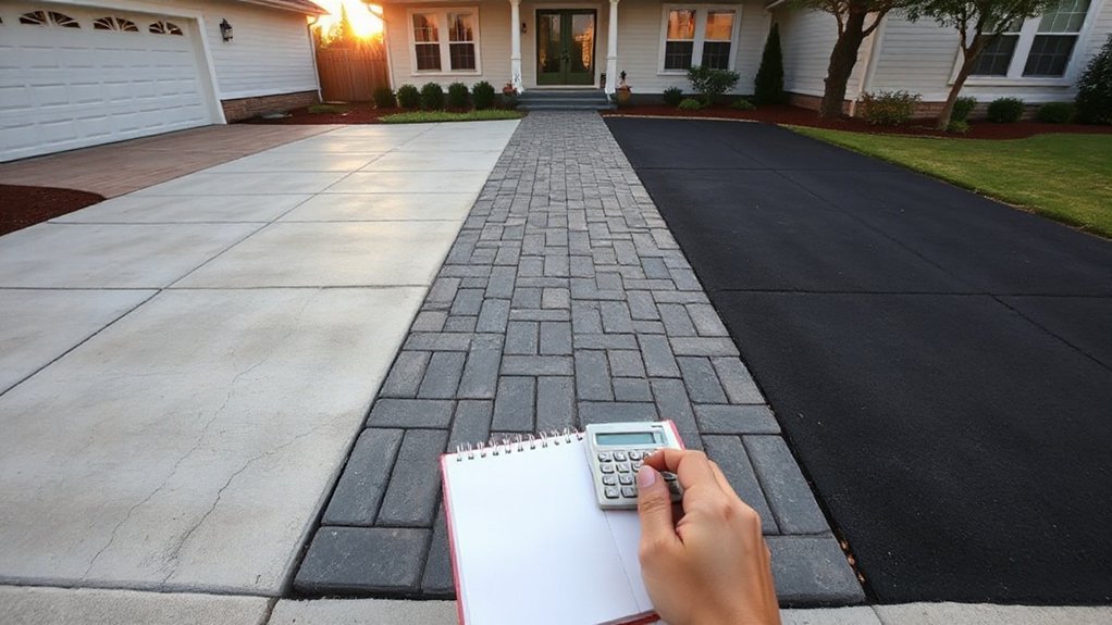 annual driveway cost comparison