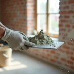 apply plaster smoothly evenly