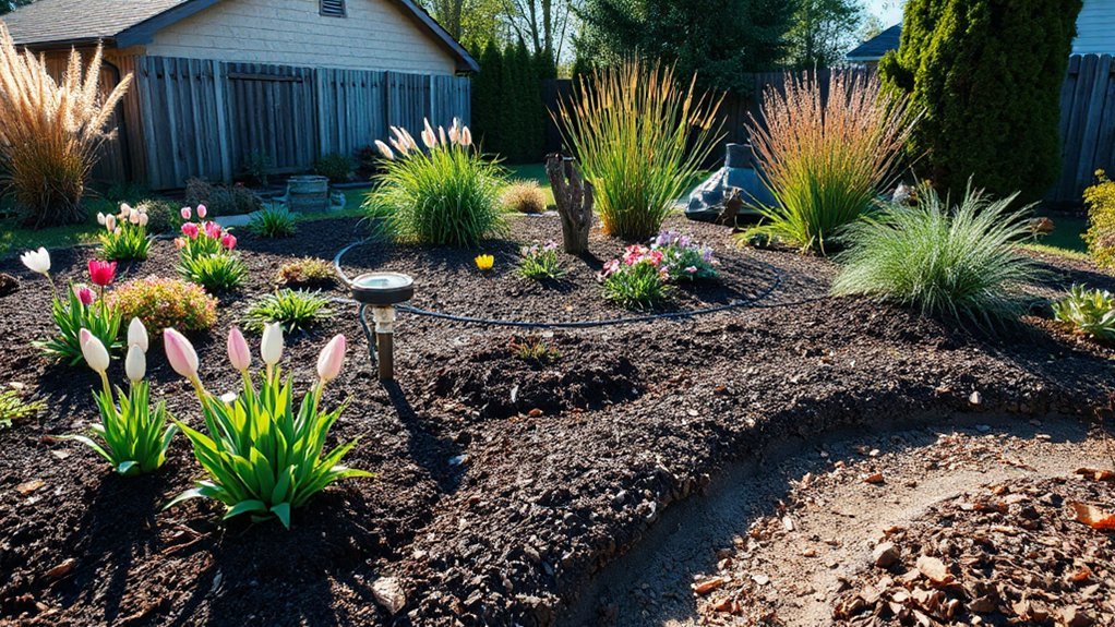 creating a garden that works in every season = assess garden conditions thoroughly