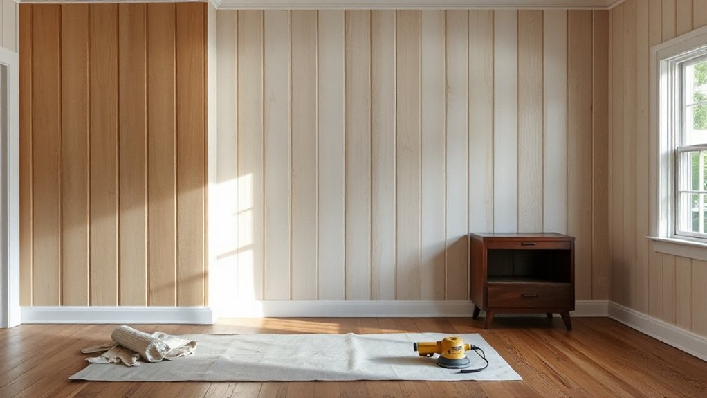 wood wall panelling