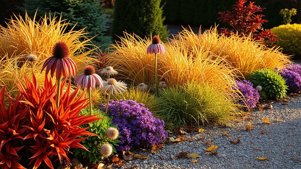 autumn color and seed heads