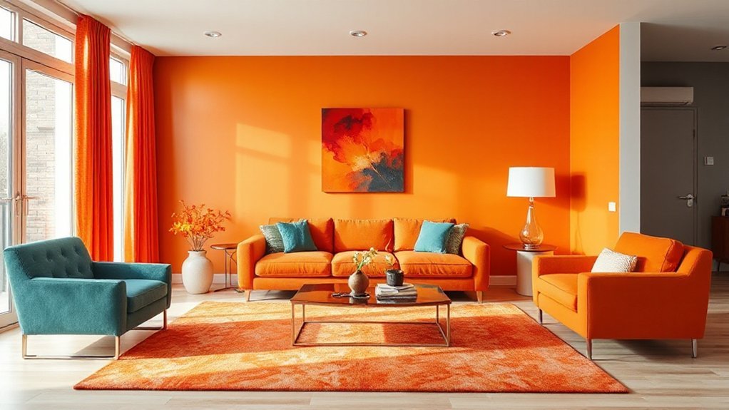 balanced orange color application