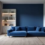 bold indigo and whites