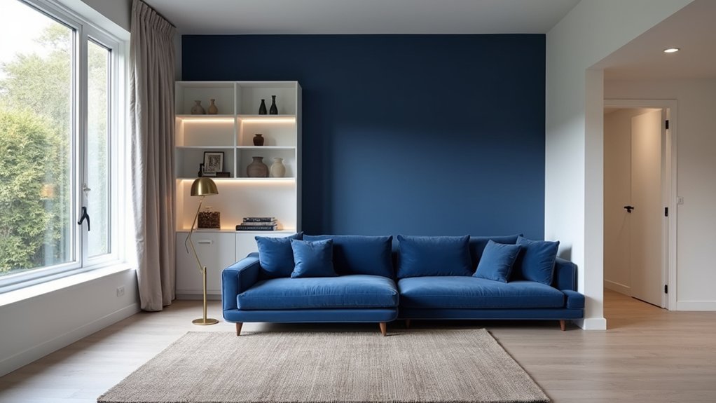 bold indigo and whites