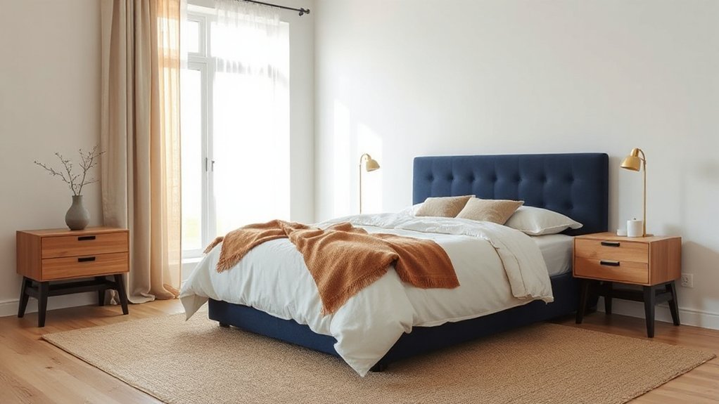 calming neutrals enhance navy