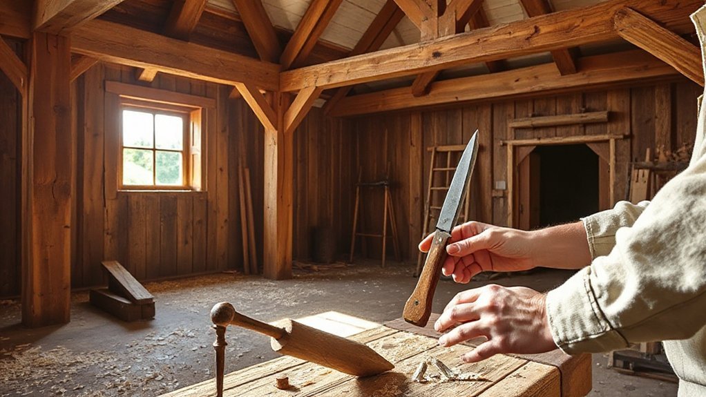 careful joinery and pegging