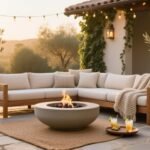 casual outdoor lounge area