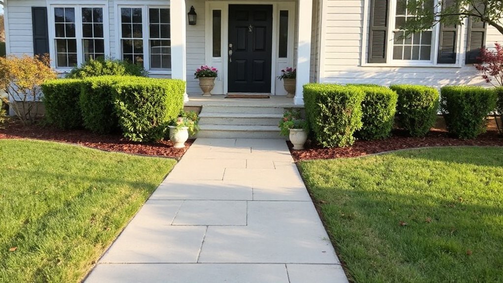 clear level inviting walkway