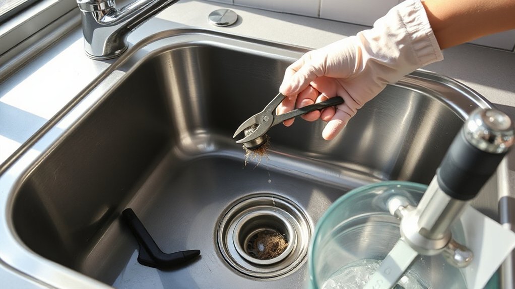 clear sink check p trap