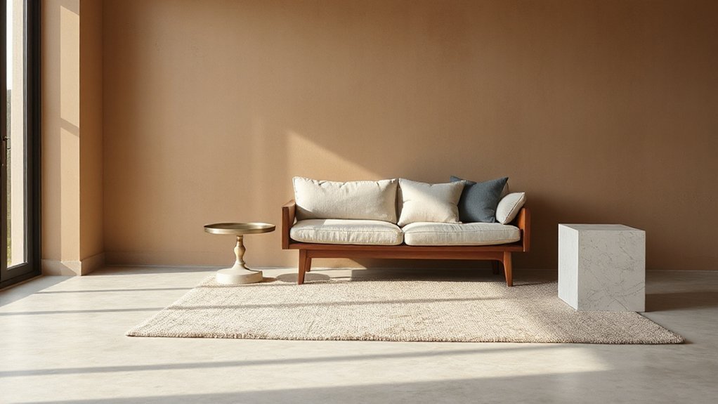 cohesive color and material palette