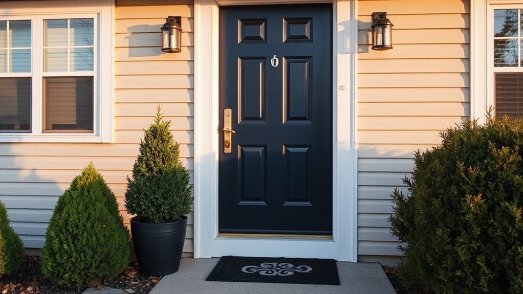 How to Refresh Your Home’s Exterior Without Major Work coordinate door color hardware