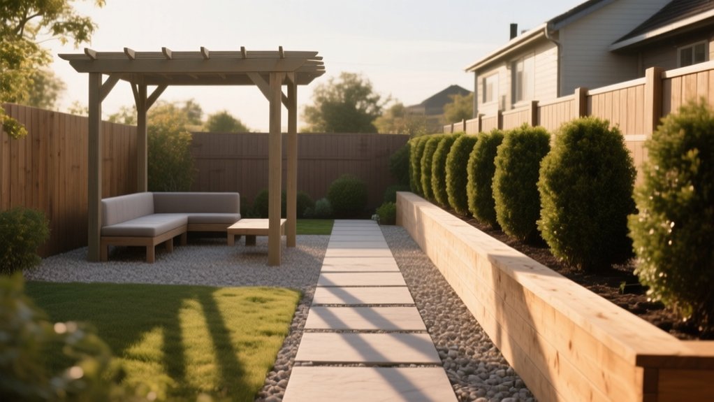 create organized outdoor areas