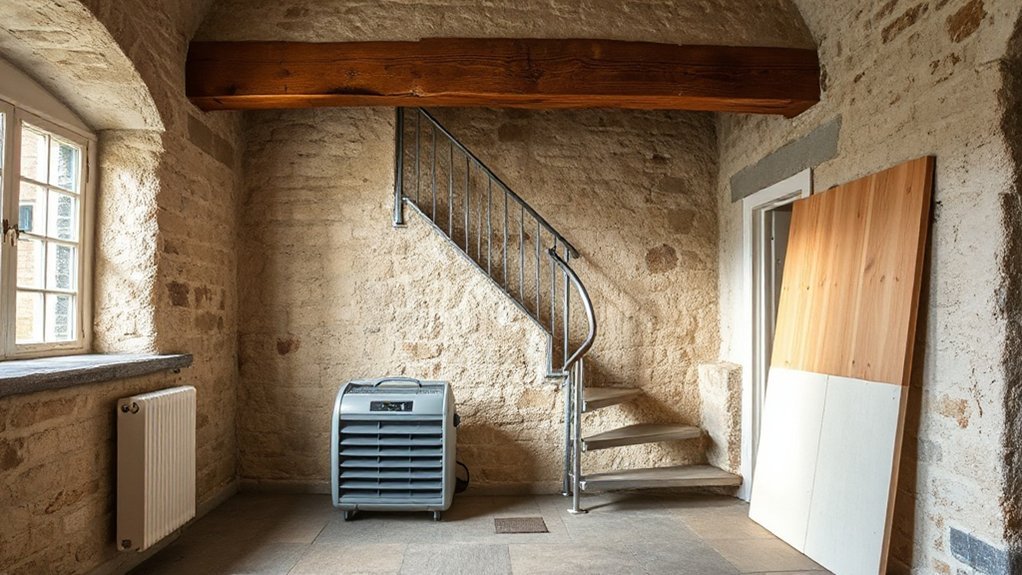 damp control before insulation a stone built gatehouse
