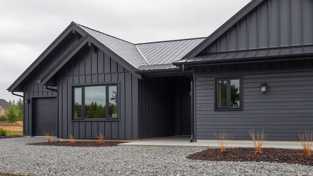 Modern exterior finishes durable tested metal cladding