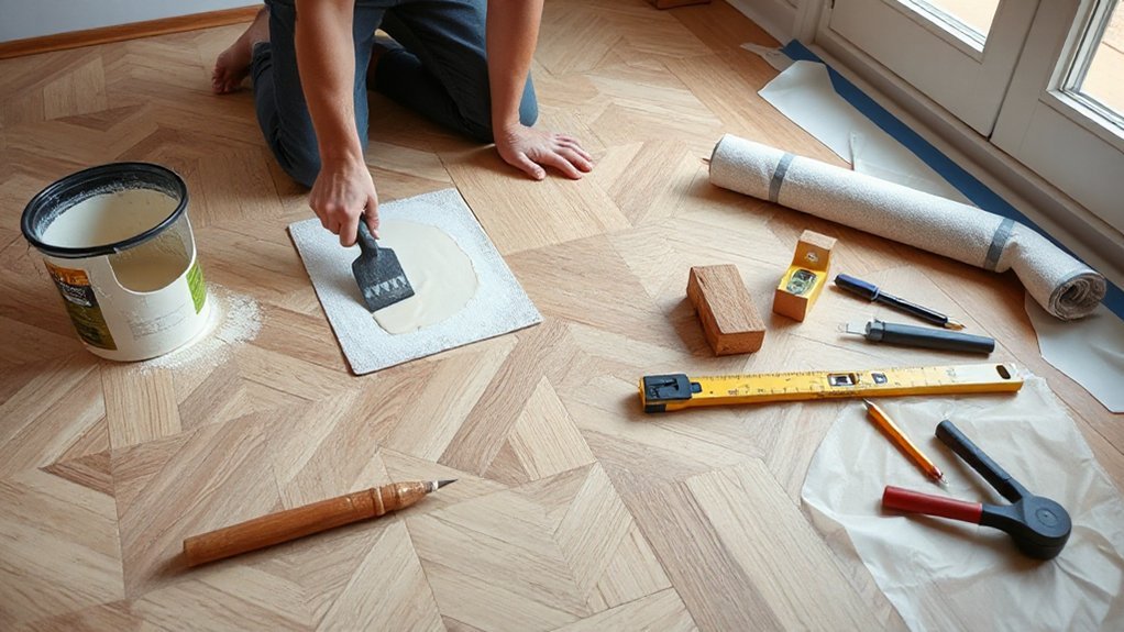 essential tools and proper underlay
