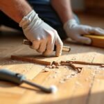 fixing damaged parquet flooring
