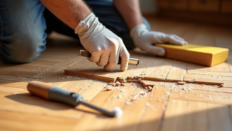 fixing damaged parquet flooring