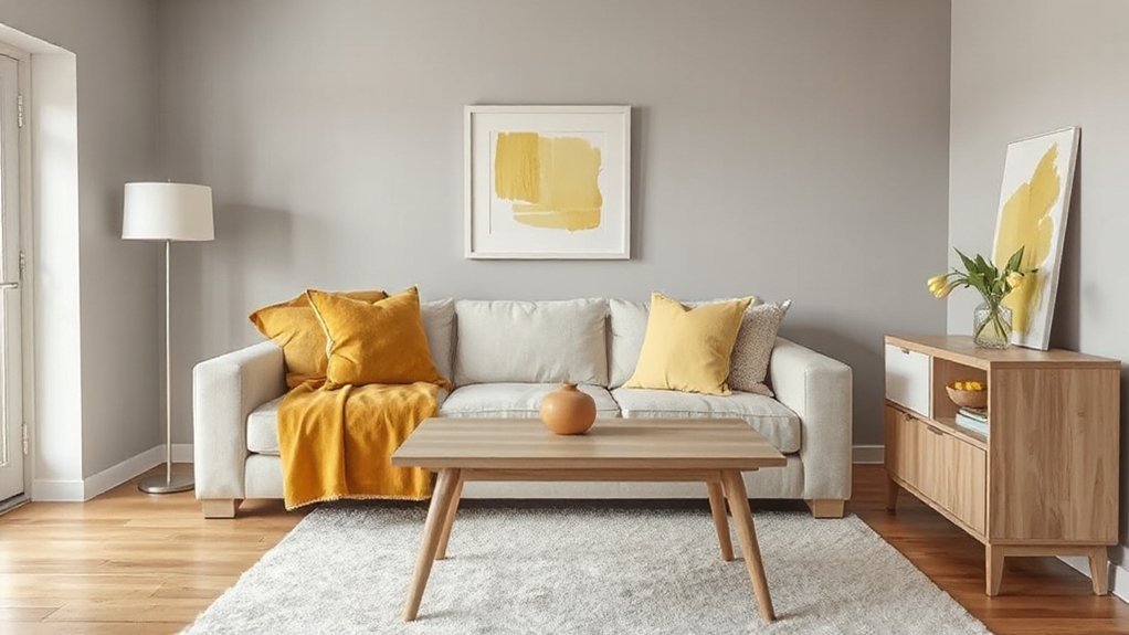 flexible yellow decor accents