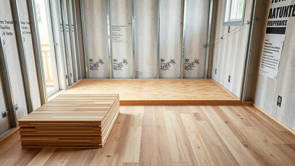 flooring before drywall considerations
