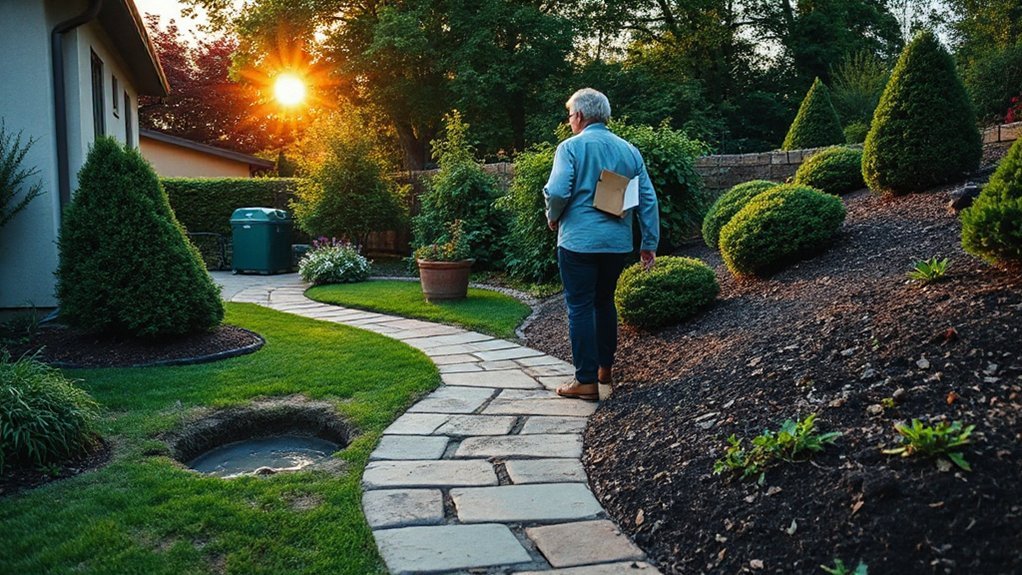 garden walk for problem detection