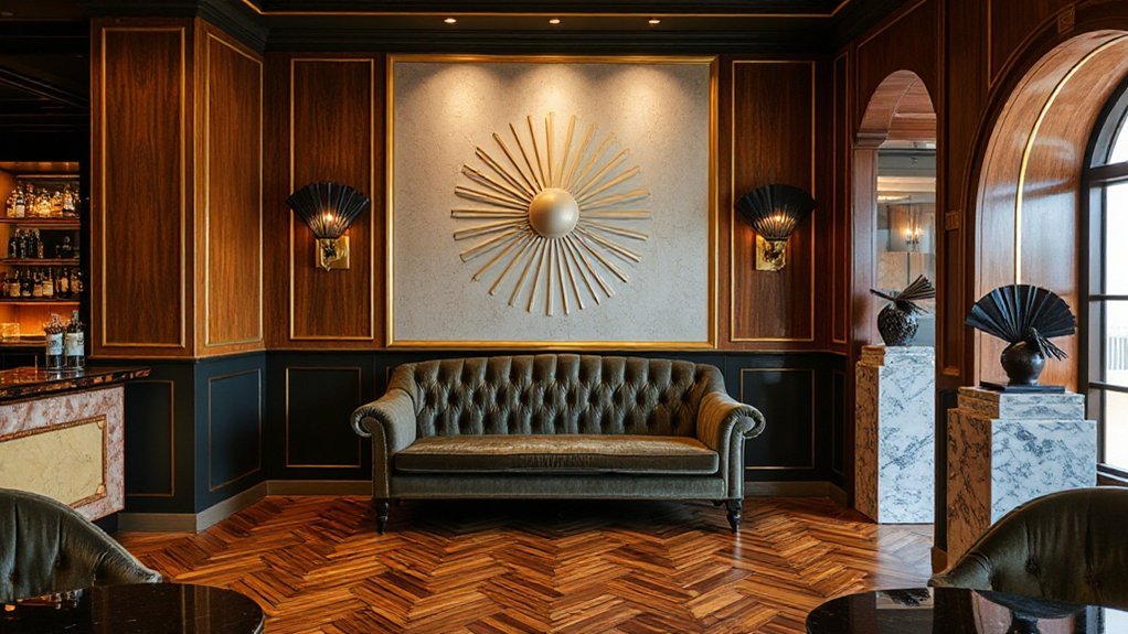 geometric streamlined symbolic motifs