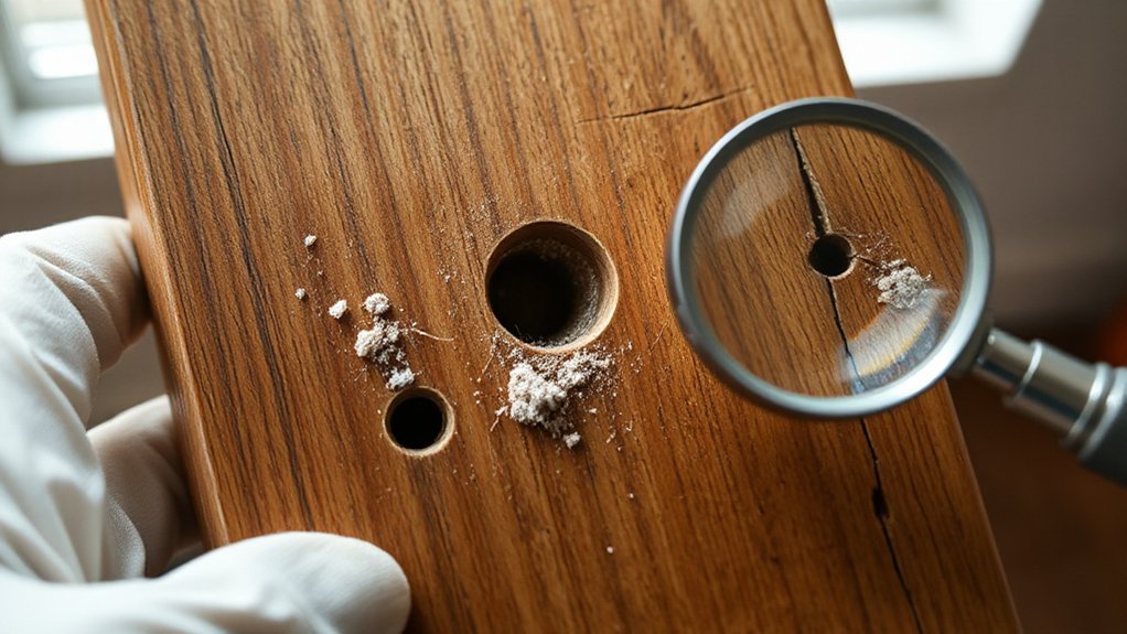identify holes and cracks