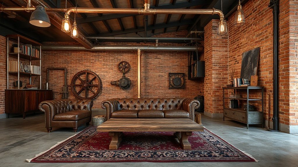 industrial vintage engineering aesthetic