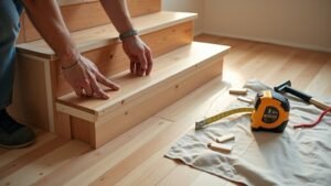 install laminate on stairs