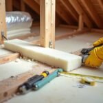 insulating beneath floorboards