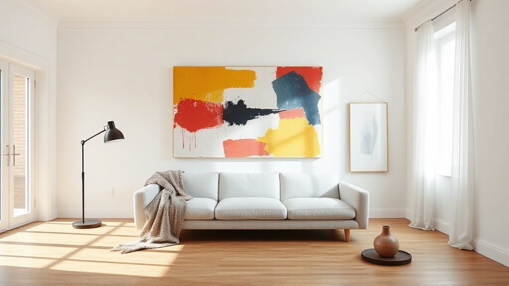 large statement artwork placement