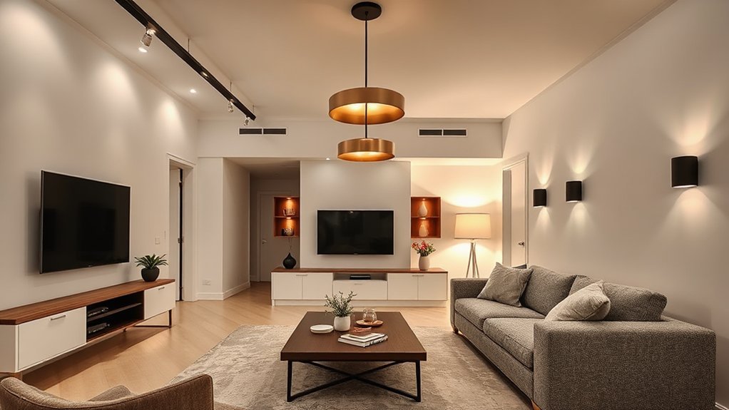 layered efficient modern lighting