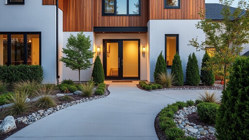 layered planting and accents