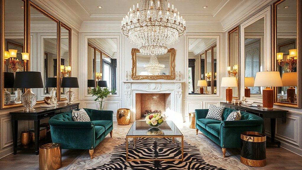 layered reflective lighting design