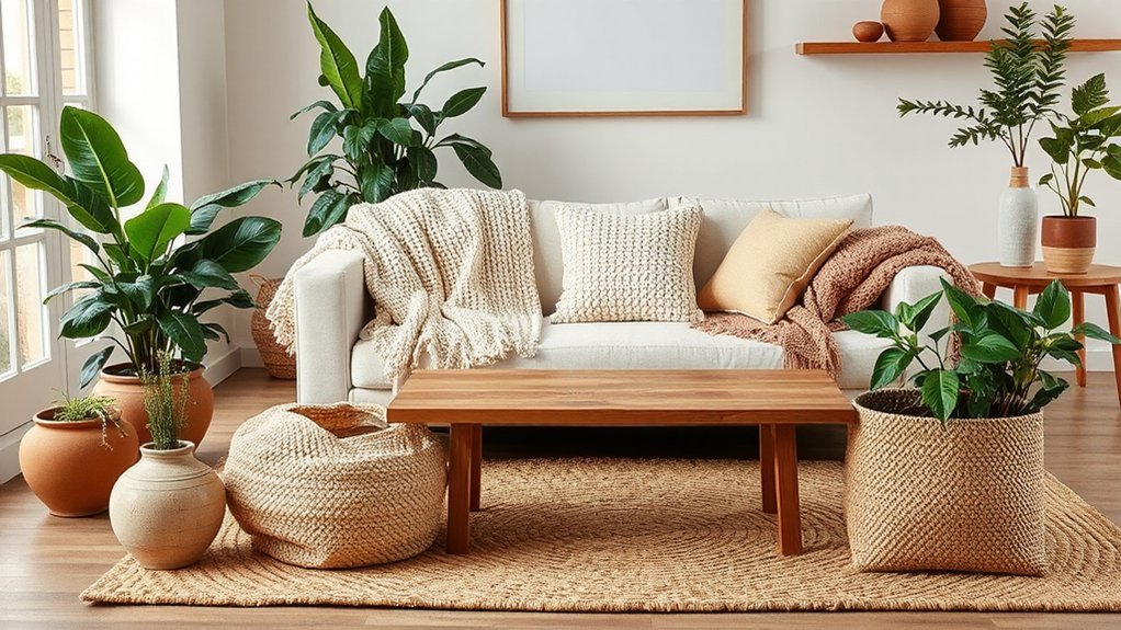 layered textured home decor