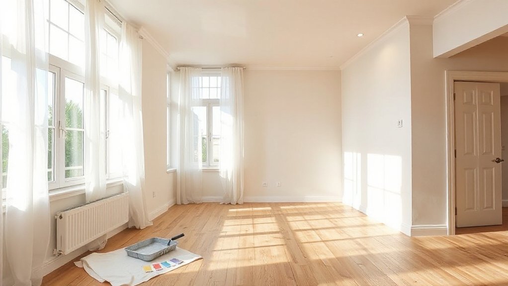 light colored walls and finishes