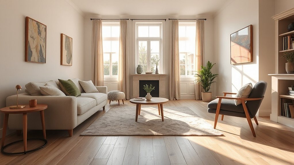 lighting influences neutral flooring