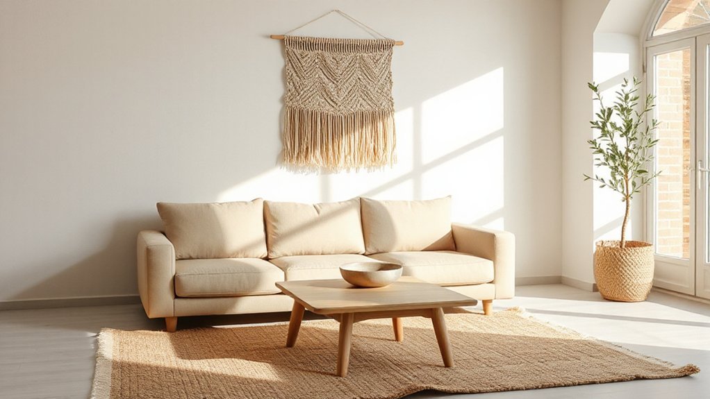 minimalist airy streamlined furniture