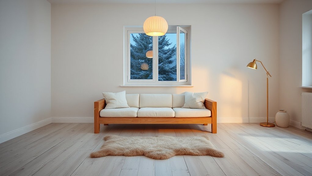 minimalist winter lighting design