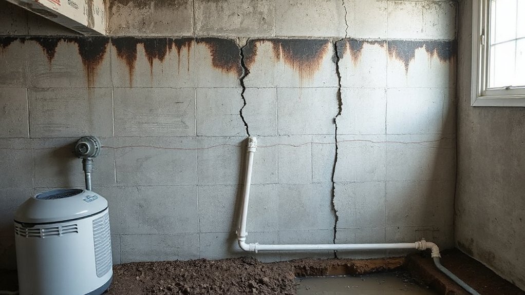 moisture causes foundation damage