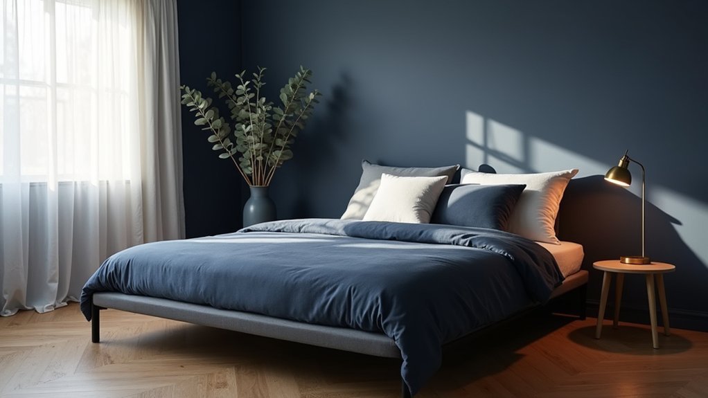 navy blue creates calm