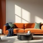 orange color combinations indoors