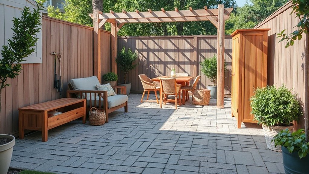 organized weatherproof outdoor storage