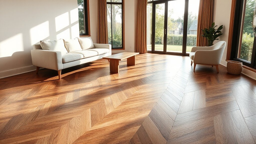 patterned flooring enhances architecture