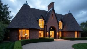 preserving oast house silhouette