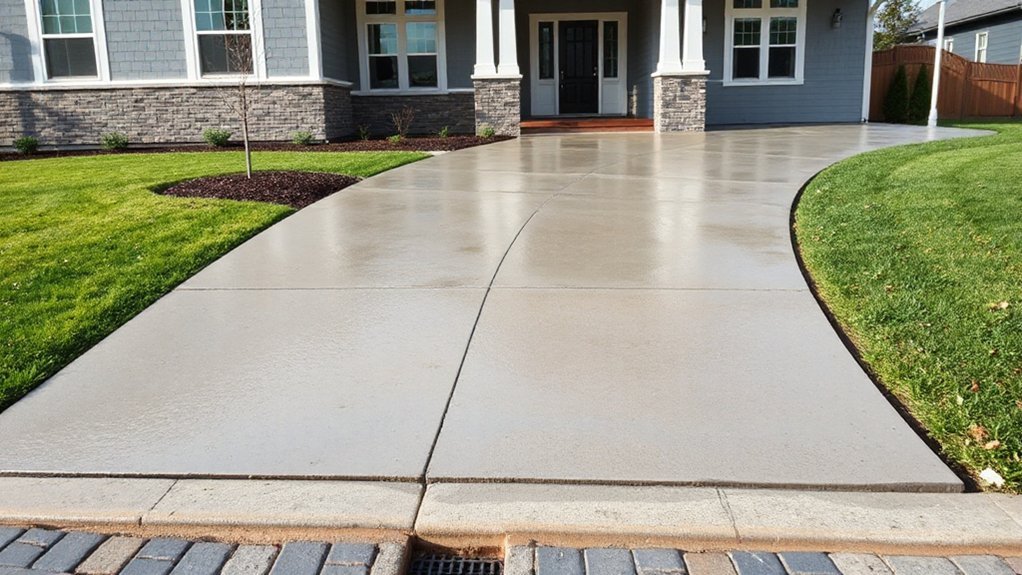 proper driveway slope drainage