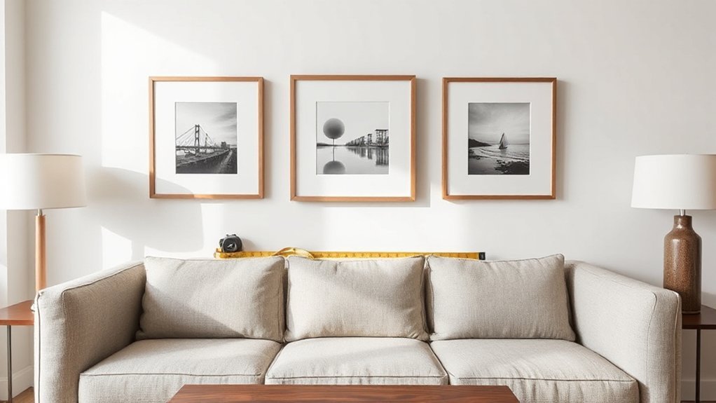 proper wall art placement
